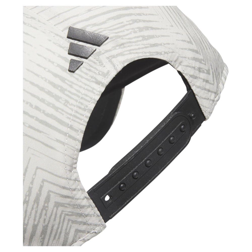 Adidas Golf Tour Three Stripes Graphic Silver Pebble Cap, Men's,