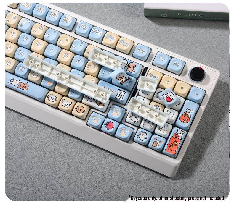 Customized Cute Dog-Themed Keycaps for Mechanical Keyboards