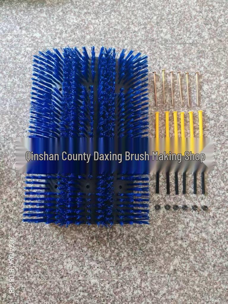 Bardzo Duża Składana Szczotka do Ciała Krowy – Trójsekcyjna Rolka do Masażu i Drapania do Czyszczenia Zwierząt Gospodarskich