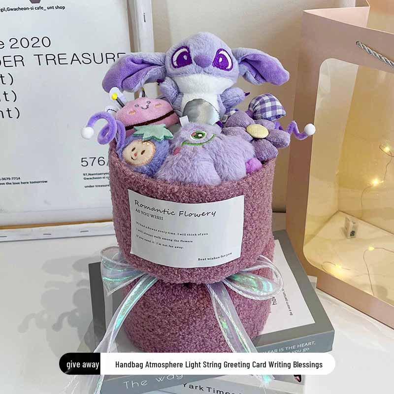 Kirby Sanrio Kuromi & Melody Plush Doll Bouquet - Perfect Christmas or Birthday Gift