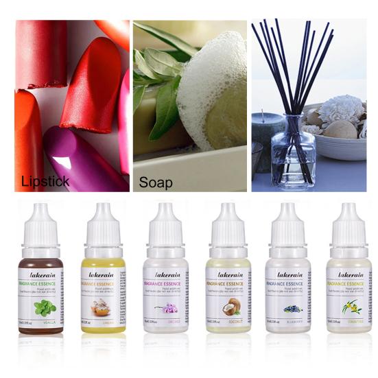 10ml 24 Flavors Essence Mini Edible Easy To Use Long-lasting Lightweight Handmade Soap Tool Grapeseed Oil Food Additives Fragrance