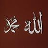 Allah (SWT), Mohammad (PBUH) Akrüülist puidust islami seinakunst, islami kodukaunistus, islami kunst, islami kalligraafia
