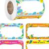 Children's Cartoon Name Stickers, 300/Roll: Self-Adhesive DIY Labels for School Books & Cabinets