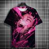 New 3D Men's Anime Printed Fashion Casual Short Sleeve T-shirt Home Clothes Anime Summer Short Sleeve High Quality T-shirt
