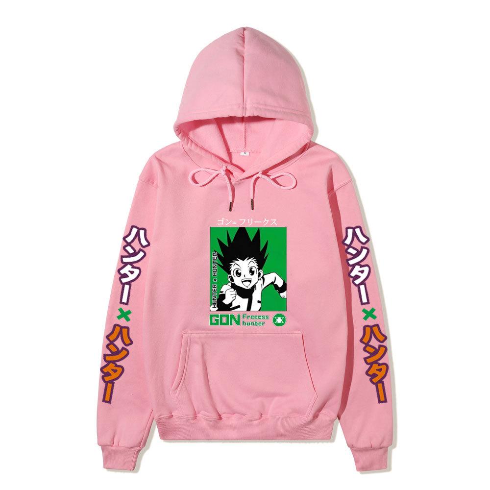 Japanese Anime Hoodie Sweatshirt Hunter X Hunter Graphic Printing Sweatshirts for Fans Casual Autumn Winter Fleece Streetwear
