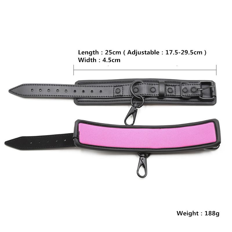 Leder-Sklaven-BDSM-Halsband mit Leine, Erotikspiele, Sex-Bondage-Fesseln, Halsfesseln, Fetisch-Halsband, erotisches Sexspielzeug für Frauen