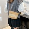 Fashion Versatile Woven Summer Seaside Bucket Bag Women's Leisure Personality Niche Design Striped Beach Messenger Bag
