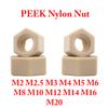 M2 M2.5 M3 M4 M5 M6 M8 M10 M12 M14 M16 M20 PEEK Nylonowe Nakrętki Plastikowe Nakrętki Sześciokątne Uszczelka do Izolacji Termicznej/ Elektrycznej