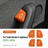 For Tesla New Model 3 Y Juniper Highland Car Open Door Button Stickers Armrest Window Lift Button Switch Interior Accessories