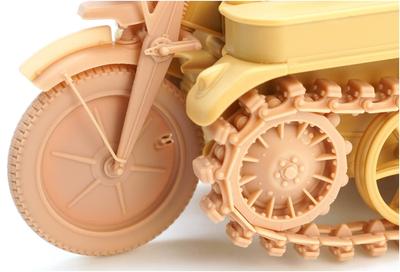 T-Rex Studio 1/35 WWII German Kettenkrad Tracks with Type 1 Tires and Sprockets (for Tamiya) Plastic Model Parts TR85059