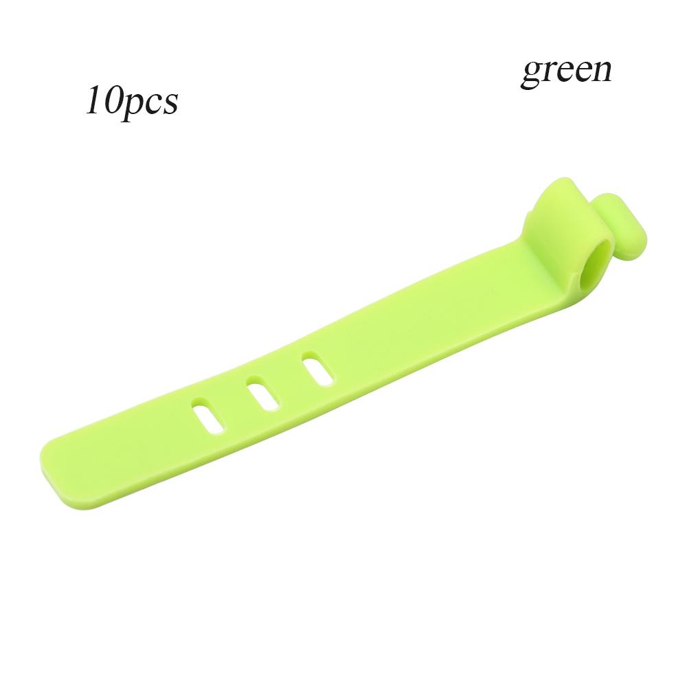 10pcs Soft Headphones Storage Holder Cable Winder Earphone Cable Ptotector Cord Clip USB Wire Tie