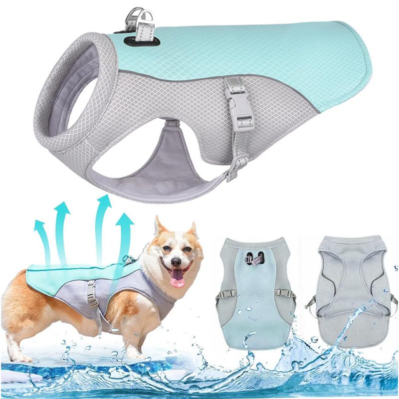 Summer Cool Down Gear for Dogs, Dog Cooling Vest UV Sun Protection - Lightweight, Dog Anxiety Relief Vest During Hot Days