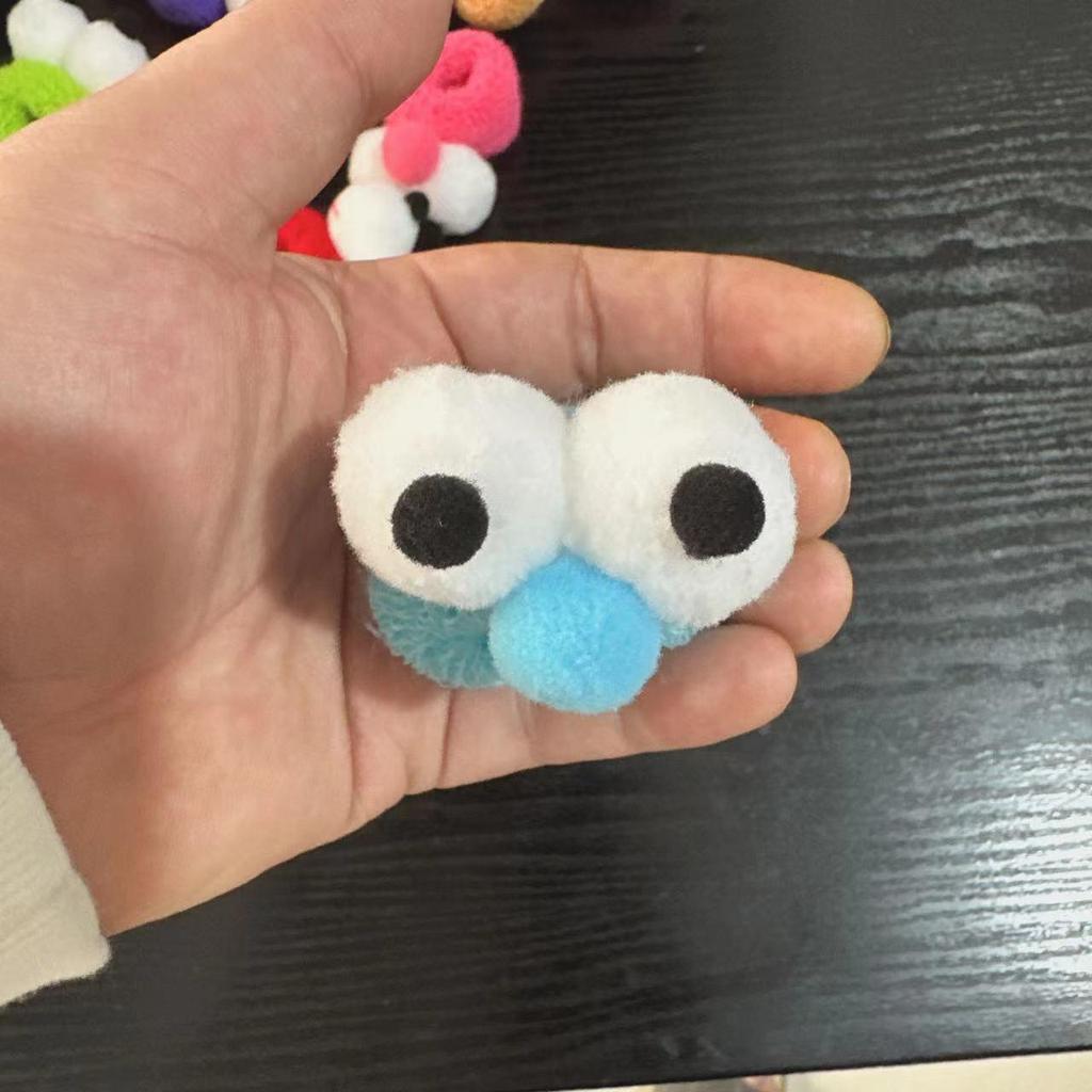 Autumn Winter Cute Big Eyes Ponytail Hair Tie - Candy Color High Elastic Hair Ring Accessory