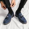 Men's Summer Slip-On Suede Tassel Loafers - British Style Youthful Casual Shoes