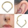 Elegante Segmento Articulado Argola Piercing Único Nose Unisex Body Jewelry Anéis Nasais G23 Material de Titânio Adequado para Nariz