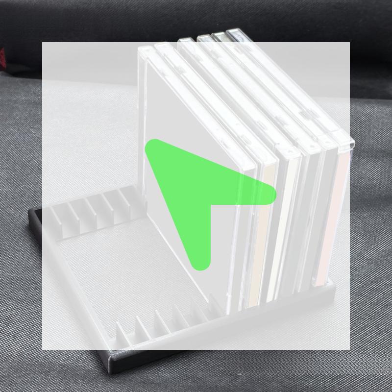 1 Pcs 12 Slot Cassette Tape Storage Rack Audio Cassette Tape Holder Rack Total Cassette Tape Organizer Rack For Studio Desktop