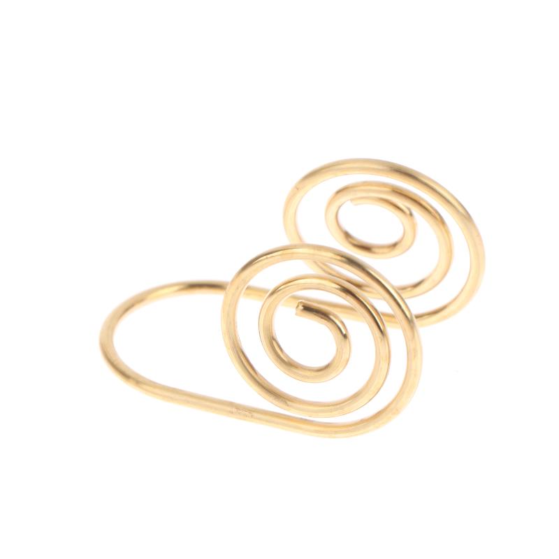 Adjustable Metal Palm Ring Portable Jewelry Accessories Spiral Palm Ring Handmade Reiki Energy Spiral Hand Ring Gift