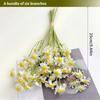6Pcs/bundle Artificial Chamomile Flowers DIY Decor for Wedding Party Home Garden and Photo Props 26cm White Chamomile Daisy Deco