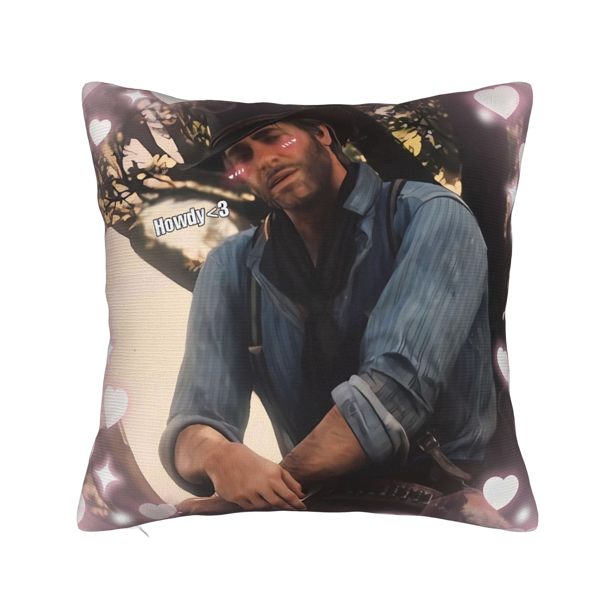 

Arthurs Morgans Hearts Pillow Case Graphic Pillow Cover For Sofa Home Decoration Fashion Pillowcases 30cmx30cm
