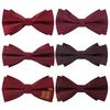 Men'S Double Bow Tie Groom Best Man Burgundy Black Dress Shirt Wedding British Korean Edition Bow Women