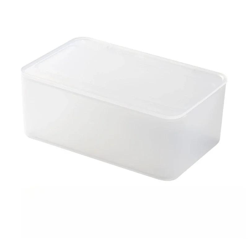 1PC Japanese style wet tissue box with lid dustproof household desktop disposable mask storage storage box