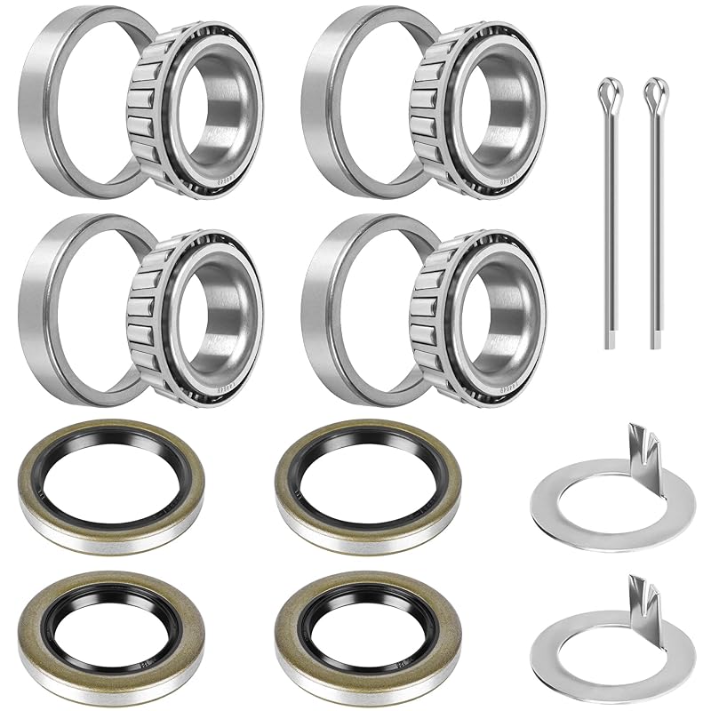 Set Of 2 Trailer Bearing Kit L68149 L44649 Boat Trailer Axle Wheel Hub Bearings Fits For 1-3/8" To 1-1/16" 3500 Lbs Trailer Axle, 171255TB/10-19