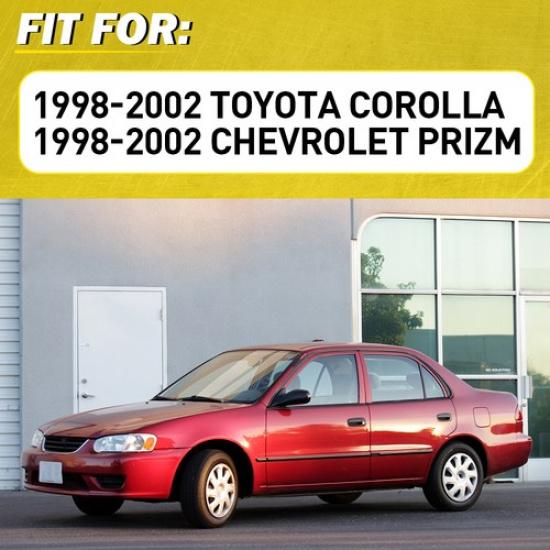 Interior 4Xs Door Handle Right F&R Black Left Side 1998-2002 For Toyota Corolla