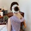 French Style Embroidery Hair Scrunchies Satin Hair Ropes Retro Floral Scrunchies  Rubber Bands