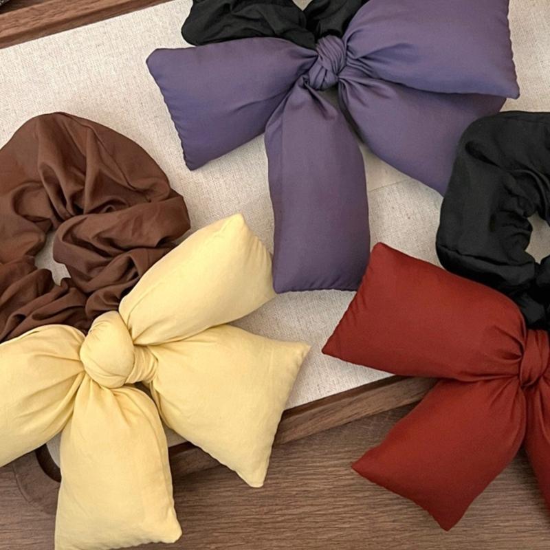 Bowknot Hair Scrunchies Thick Oversized Hair Scrunchy Elegant Hair Rope Scrunchy Women Ponytail Holder