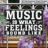 2D Flat 1pc Vintage Music Aluminium Sign - 8''x12'' - Water-proof, Metal Wall Art for Home, Restaurant, Bar, Cafe, Garage Decor Halloween Christmas