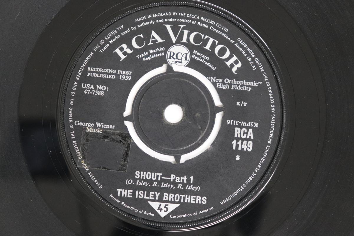

7-дюймовая пластинка ISLEY BROTHERS - Shout RCA1149 RCA Victor 1959 UK Соул/Фанк Б/У