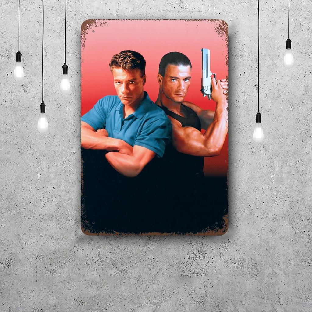 Van damme attore Segni di Latta Metallici Vintage Poster Decorazioni Placca Metallica Retro Decorazione Murale per Garage Bar
