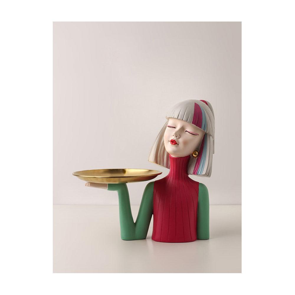 Harz Mädchen Kunst Wohndekor Dekoration Zimmer Figuren Für Innen Schreibtischzubehör Kawaii Statue Skulpturen Nordisch Wohnen