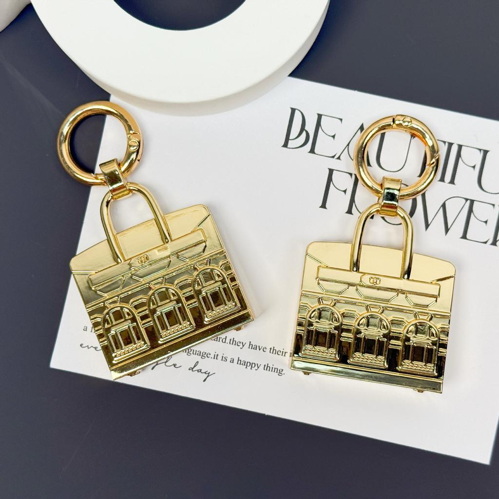 Nowy mini domek mała torba metalowa torba zawieszka biżuteria główka zamka zawieszka samochód zawieszka do samochodu brelok