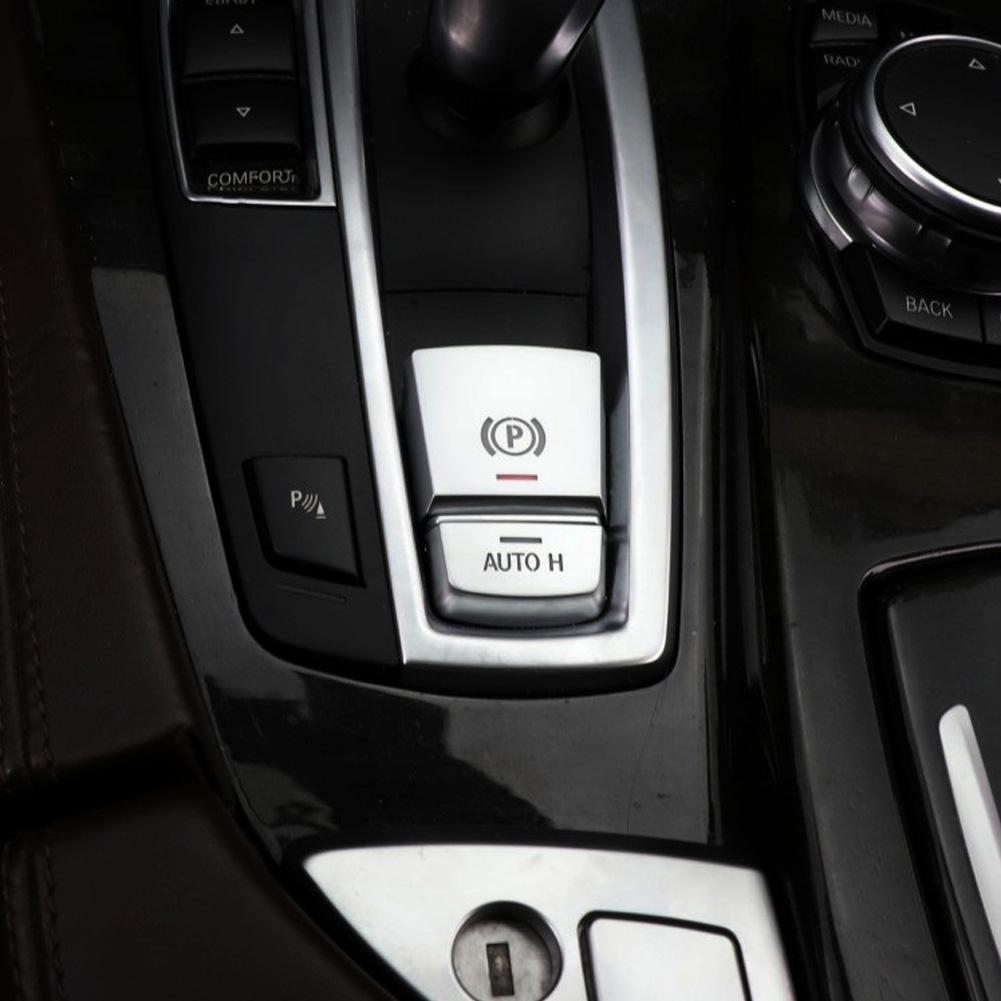 Auto rooliratta kliimaseadme nupp Keskjuhtimisnupp Süüte Mootori käivituskatted Dekoratsioonikatte katte kleebis BMW 5-seeria jaoks