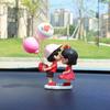 Cute Kiss Couple Car Interior Decoration Action Figures Auto Rearview Mirror Dashboard Ornaments Gift Home Desktop Decor