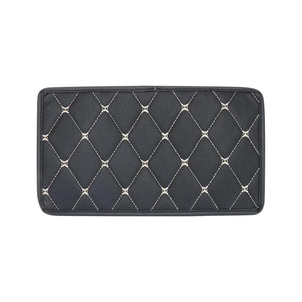 Protector pentru cutie pentru consola centrală a mașinii Husă universală pentru cotieră, anti-alunecare, piele din fibră moale, Decorare auto, Cotiera pentru brațe