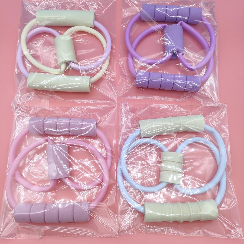 8-shaped Stretcher for Women with Open Shoulder and Back Tension Rope, Elastic Band, Household Fitness Yoga Equipment, 8-shaped Back Training Tool