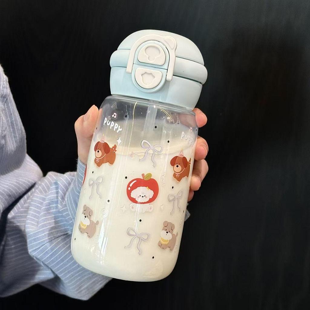 2026 Stylish Double Wall Water Cup for Girls with Straw - Portable Summer Design