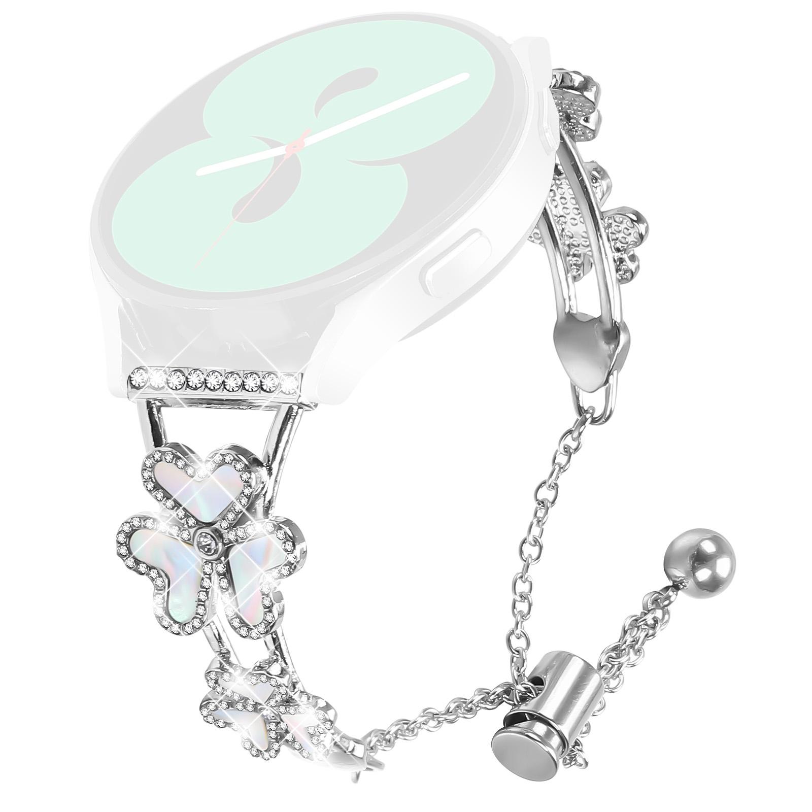 

Metal Band for Huami Amazfit GTS 3 Heart Clover Decor Watch Strap A