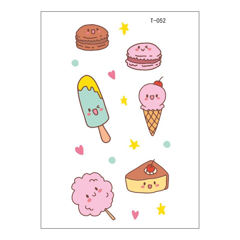 Schönheitsaufkleber Cartoon Tattoo Aufkleber Niedlicher Temporärer Tattoo Aufkleber Klein Frisch Wasserdichter Tattoo Aufkleber