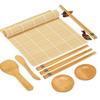 Sushi Making Set Japanese Sushi Tools All-In-One Roller Set With Bamboo Rolling Mat Diy Rice Ball Tool Gift For Sushi Lovers