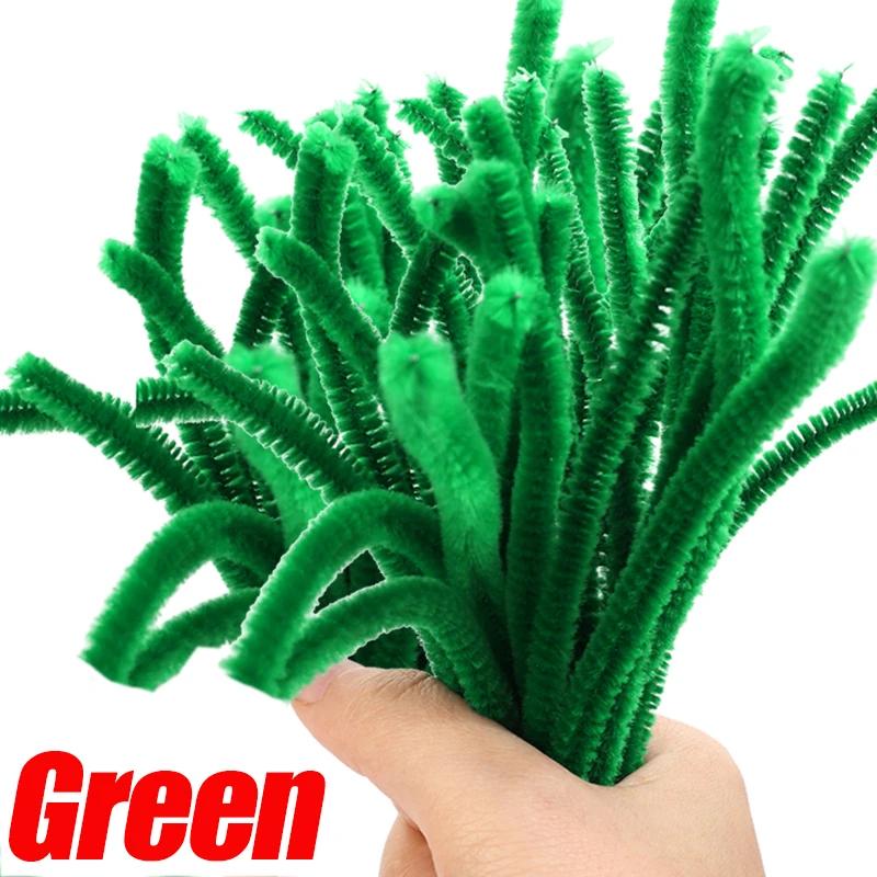 DIY Plüsch Chenille Stäbe Stiel Pfeifenreiniger Plüsch Lametta Stiele Drahtstiele Kinder Lernspielzeug DIY Bastelbedarf Großhandel