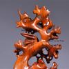 1pc Tree Top Wooden Statue, Home Decoration, Wooden Carving Crafts, Housewarming Gift, Office Ornaments, Desktop Decorations
