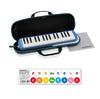 Melodion Alto Blue Lightweight Body with Case for Commuting and School Includes Recognition Sticker 32-Key FA-32BK Semi-Hard Use, DRM-1