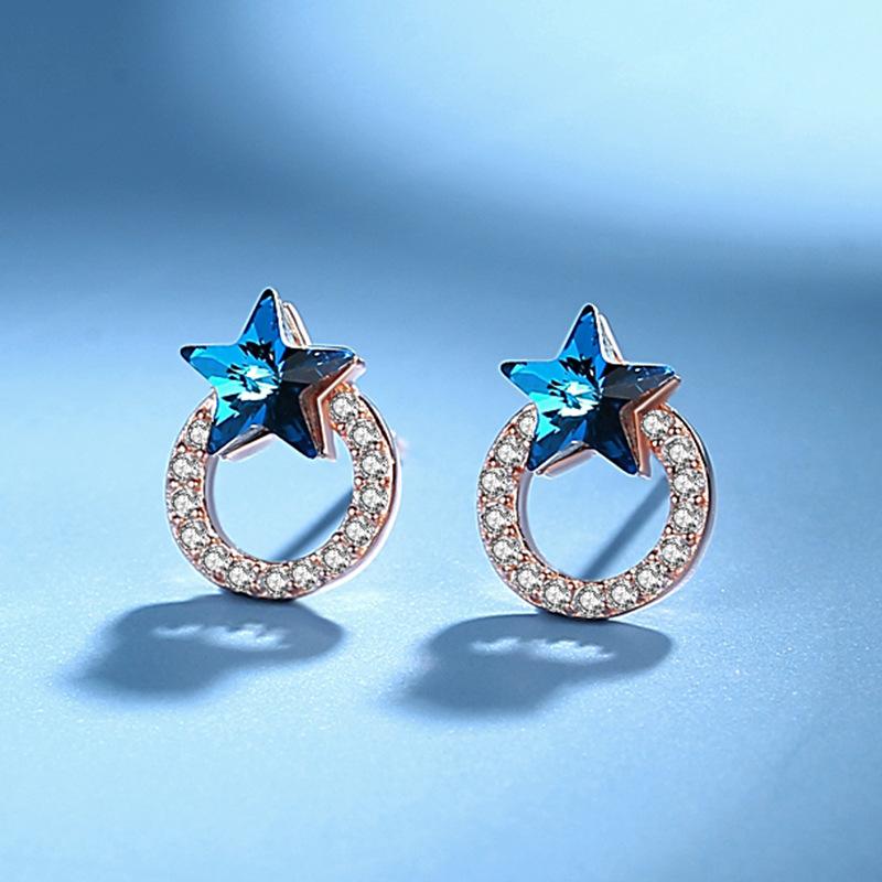 

Танциз стерлингового серебра 925 пробы циркон серьги серьги-капли для женщин подарки на свадьбу розового золота