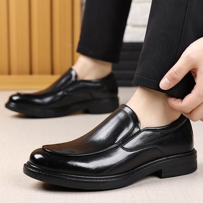 Handgefertigte Herren Leder Businessschuhe Formell Braun Elegant Herrenschuhe Outdoor Schuhe Slipper Atmungsaktive Sneaker Männliche Freizeitschuhe