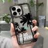 Sea Coconut Tree For Iphone 16 15 14 13 12 11 Pro Max Plus Phone Case 17 Air 16 Advanced Anti Fall Phone Case Cover