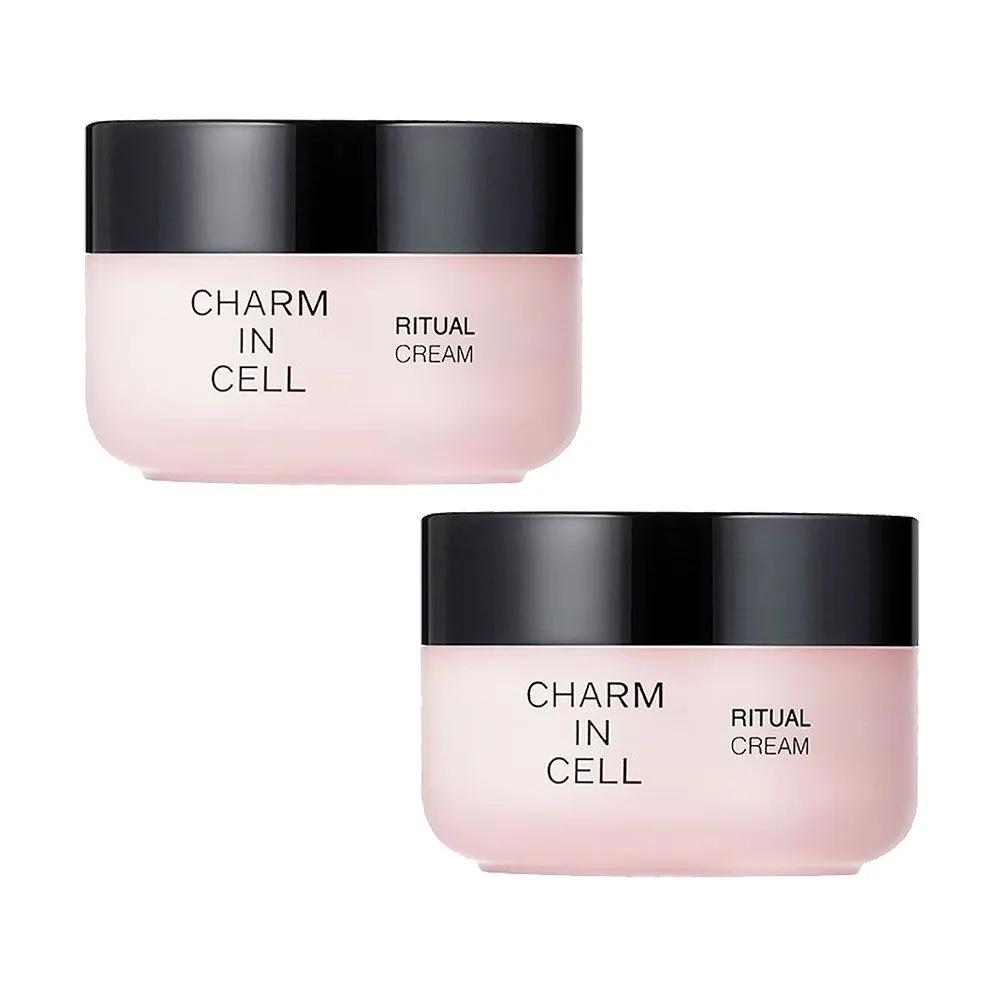CHARMZONE Charmincel Ritual Cream 50ml x 2 Functional Total Anti-Aging for Elasticity, Whitening, and Wrinkle Improvement