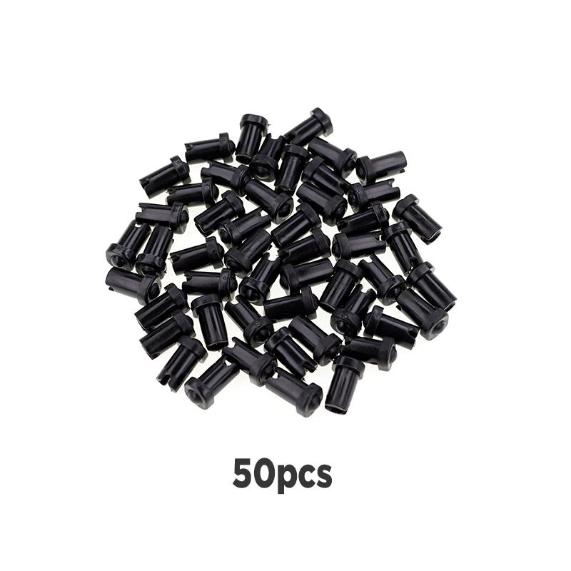 50 Pcs Eyelash Glue Anti-blocking Needle Four-color Embedded New Eyelash Glue Needle Glue Bottle Spout Needle